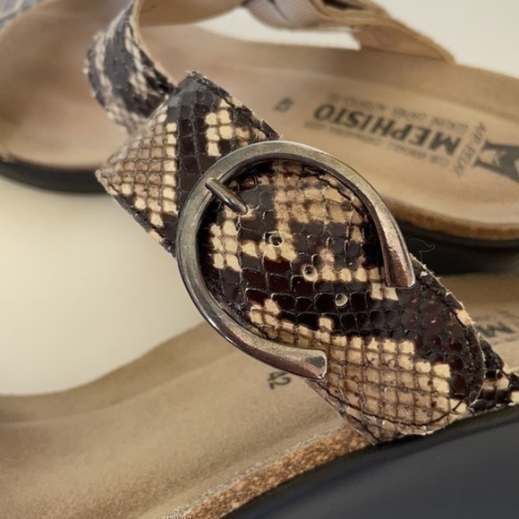 Mephisto dual strap wedge sandals 42 12 - Picture 8 of 9